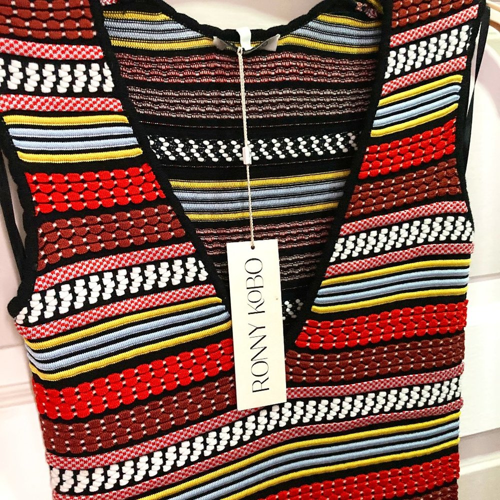 Ronny Kobo Knit Midi Dress NWT
